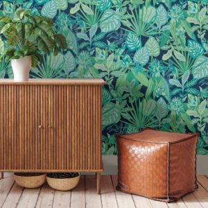 Blue Rain Forest Canopy Peel and Stick Wallpaper