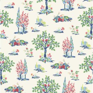 Green Charming Grove Peel and Stick Wallpaper