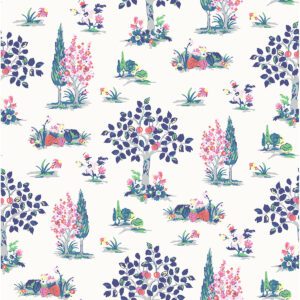 Blue Charming Grove Peel and Stick Wallpaper