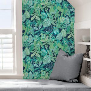 Blue Rain Forest Canopy Peel and Stick Wallpaper