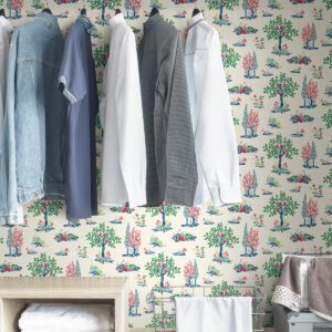 Green Charming Grove Peel and Stick Wallpaper