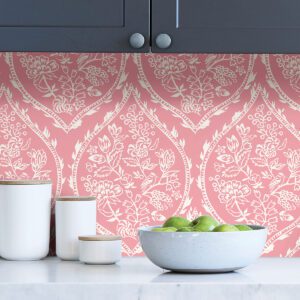 Pink Foxwood Meadow Peel and Stick Wallpaper