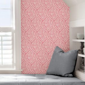 Pink Foxwood Meadow Peel and Stick Wallpaper