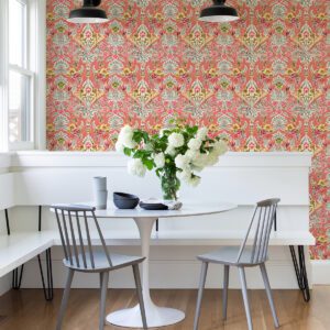 Peach Summer Love Peel & Stick Wallpaper