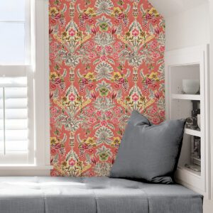 Peach Summer Love Peel & Stick Wallpaper