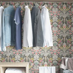 Grey Summer Love Peel & Stick Wallpaper