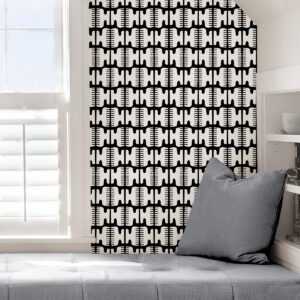 Black Shift Peel and Stick Wallpaper