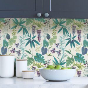 Teal Maldives Peel & Stick Wallpaper