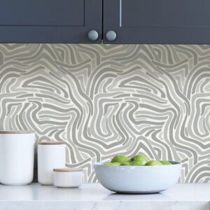 Grey Spirited Peel & Stick Wallpaper
