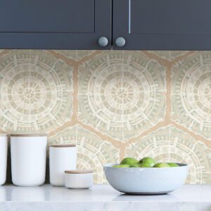 Peach Harmony Peel and Stick Wallpaper