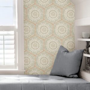 Peach Harmony Peel and Stick Wallpaper