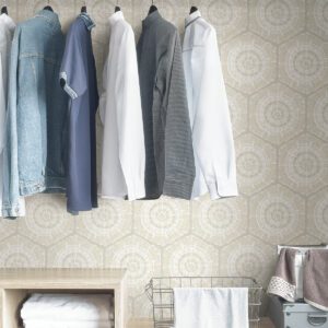 Cream Harmony Peel and Stick Wallpaper