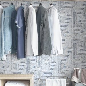 Blue Ink Peel and Stick Wallpaper