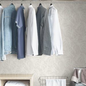 White Borneo Peel and Stick Wallpaper