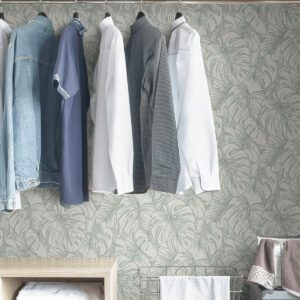 Sage Borneo Peel and Stick Wallpaper