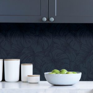Indigo Borneo Peel and Stick Wallpaper