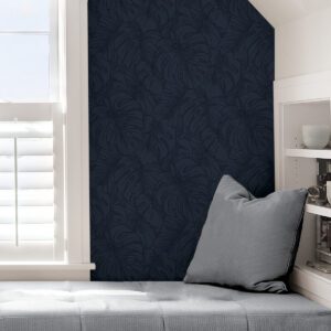 Indigo Borneo Peel and Stick Wallpaper