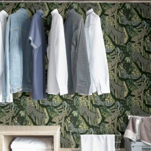 Greens Cat Nap Peel and Stick Wallpaper