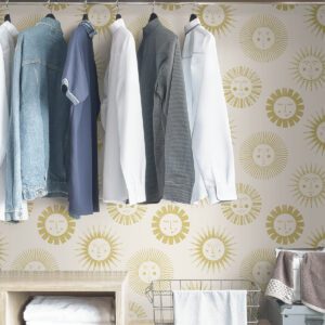 Cream Konark Peel & Stick Wallpaper