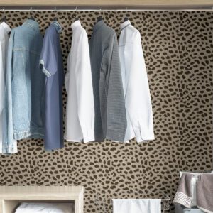 Tan Spotted Peel & Stick Wallpaper