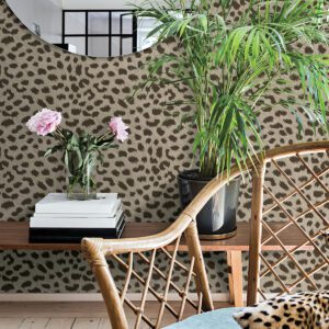 Tan Spotted Peel & Stick Wallpaper