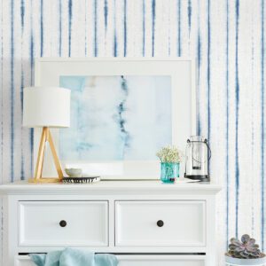 Blue Indigo Drops Peel & Stick Wallpaper