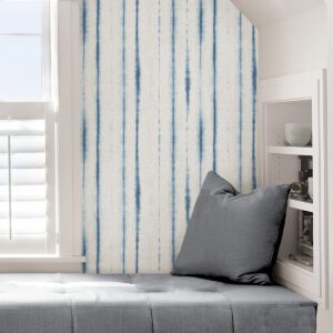 Blue Indigo Drops Peel & Stick Wallpaper