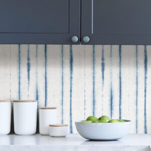 Blue Indigo Drops Peel & Stick Wallpaper