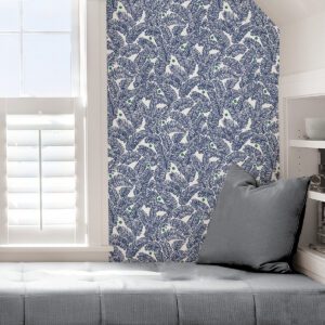 Navy Fernanda Peel & Stick Wallpaper