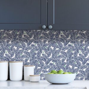 Navy Fernanda Peel & Stick Wallpaper