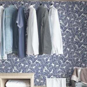 Navy Fernanda Peel & Stick Wallpaper