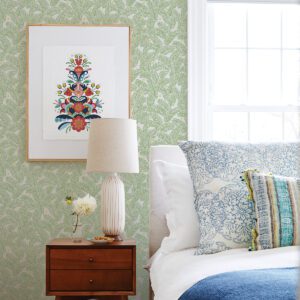 Green Fernanda Peel & Stick Wallpaper