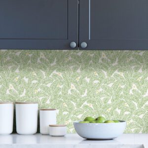 Green Fernanda Peel & Stick Wallpaper