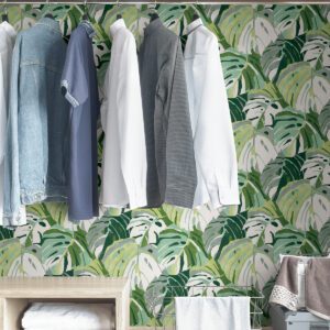 Green Adansonii Peel & Stick Wallpaper