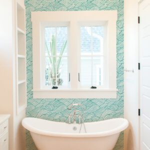 Teal Saybrook Peel & Stick Wallpaper