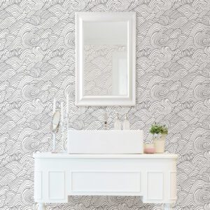 Grey Saybrook Peel & Stick Wallpaper