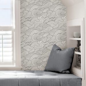 Grey Saybrook Peel & Stick Wallpaper