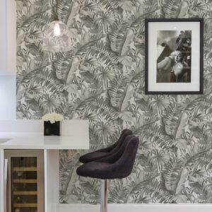 Black & White Maui Peel & Stick Wallpaper