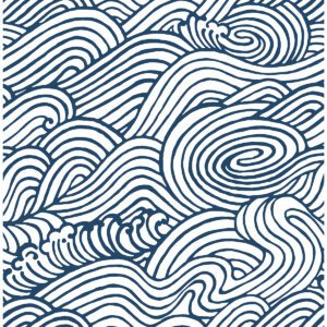 Navy Saybrook Peel & Stick Wallpaper