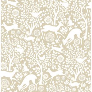 Cream Merriment Peel & Stick Wallpaper