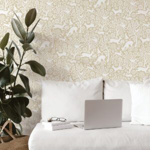 Cream Merriment Peel & Stick Wallpaper