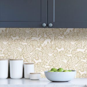 Cream Merriment Peel & Stick Wallpaper