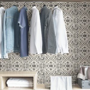 Black Landondale Peel & Stick Wallpaper