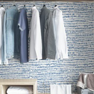 Blue Kylver Peel & Stick Wallpaper