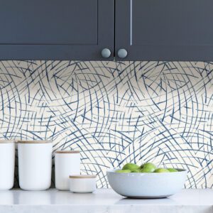 Blue Imprint Peel & Stick Wallpaper