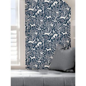 Navy Merriment Peel & Stick Wallpaper
