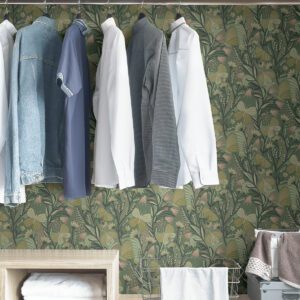 Sage Papillon Flutter Peel and Stick Wallpaper