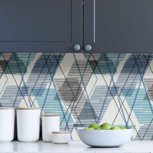 Blue Wallis Peel & Stick Wallpaper