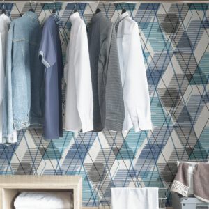 Blue Wallis Peel & Stick Wallpaper