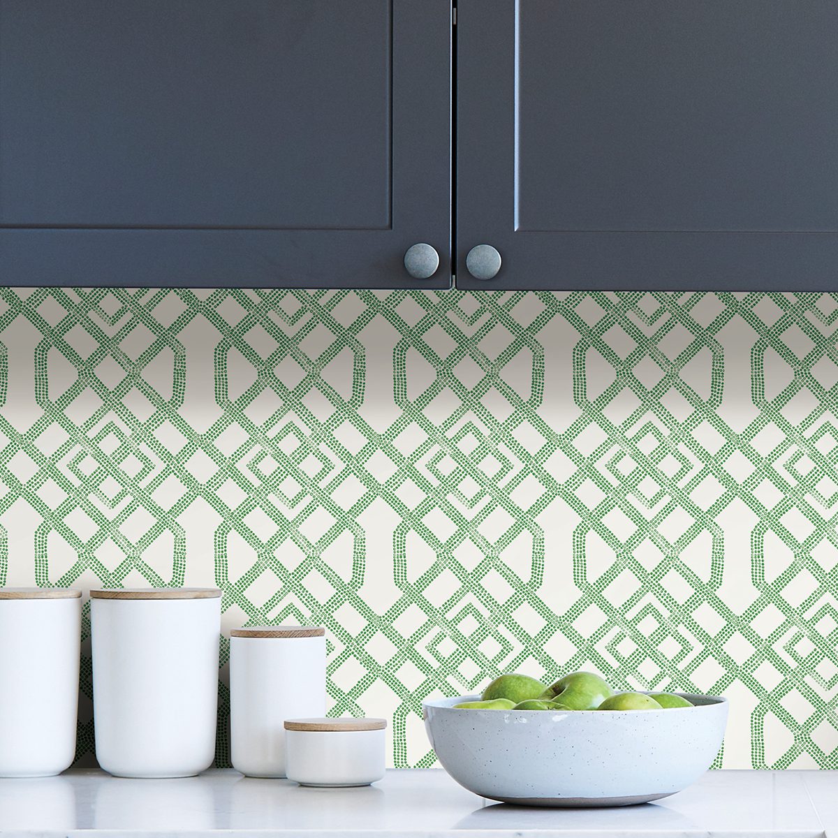 0058672 a classic trellis print with modern flair this green and white geometric peel and stick wallpaper is.jpeg